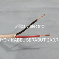 Gambar KABEL ISI 2 SERABUT HYO 2X0.75 - KABEL SERABUT ISI 2 HYO 2X0.75 PUTIH dari WILLCALV ELECTRIC Kota Tangerang Selatan 1 Tokopedia