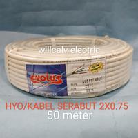 Gambar KABEL ISI 2 SERABUT HYO 2X0.75 - KABEL SERABUT ISI 2 HYO 2X0.75 PUTIH dari WILLCALV ELECTRIC Kota Tangerang Selatan 3 Tokopedia