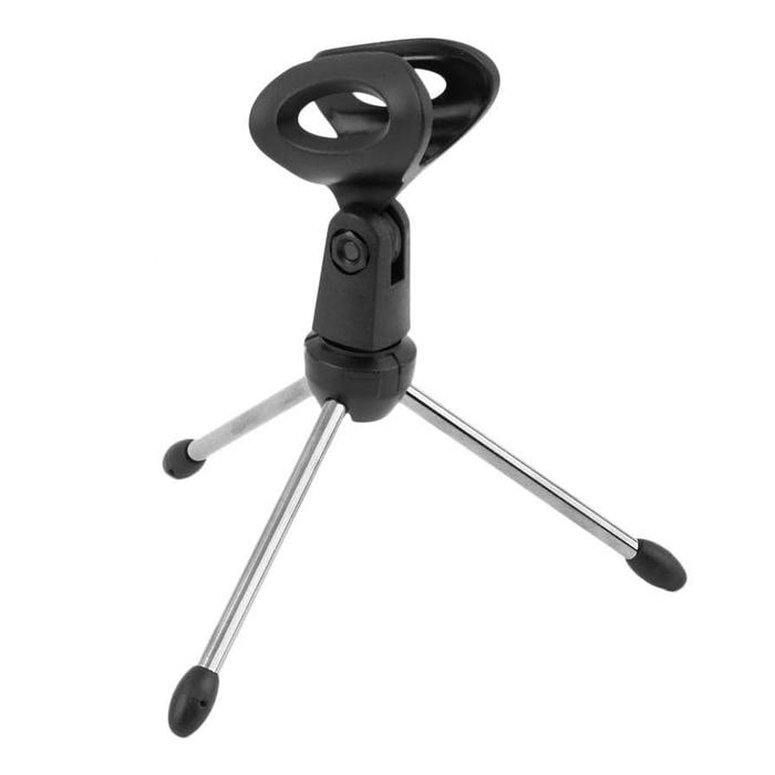 Gambar 41E5 Mini Stand Mikrofon Universal - BC-08 - Black dari PusakaID Kota Bandung Tokopedia