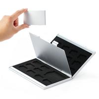 Gambar 08FF Metal 18 in 1 Aluminium 16 Micro SD + 2 SD Card Storage Box - Wh dari PusakaID Kota Bandung 1 Tokopedia