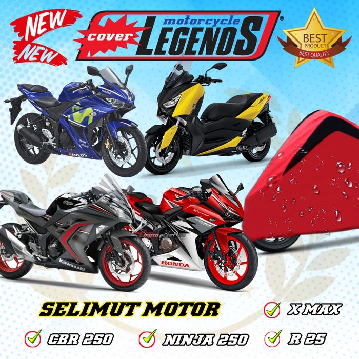 Gambar Mantel Cover Motor Sport Jumbo/Penutup Motor X MAX/CBR 250/NINJA/R25 dari worldqualitycover Kab. Cilacap Tokopedia