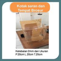 Gambar Akrilik Kotak Saran dan Tempat Brosur dari Omarmika Kota Bekasi 1 Tokopedia