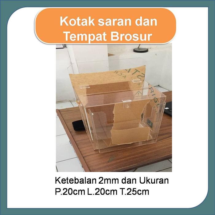 Gambar Akrilik Kotak Saran dan Tempat Brosur dari Omarmika Kota Bekasi Tokopedia