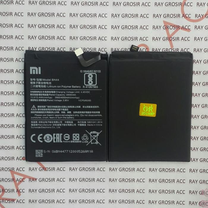Gambar Baterai Original Xiaomi Redmi 5 Plus Redmi 5+ BN44 BN-44 dari Ray Grosir Acc Kota Administrasi Jakarta Pusat Tokopedia