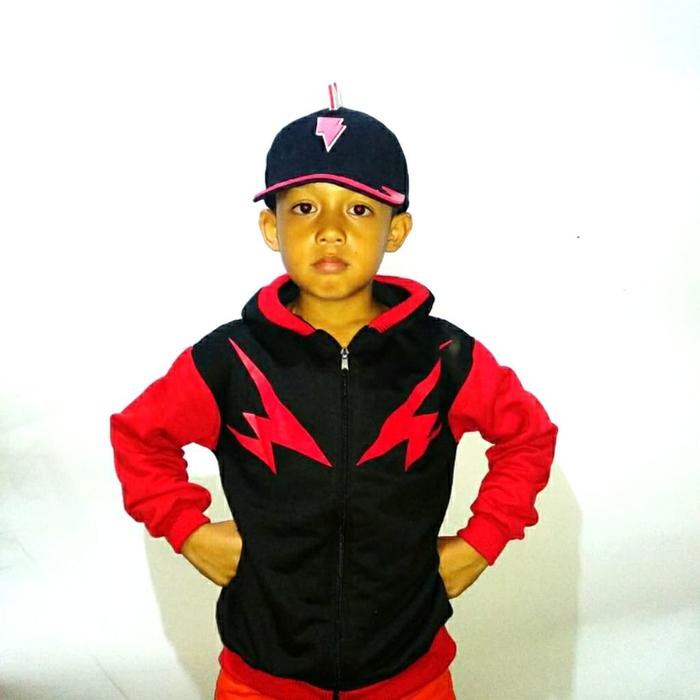 Gambar boboiboy halilintar jaket + topi dari Diyanaksa shop Kota Bogor Tokopedia