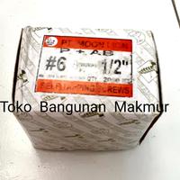 Gambar Skrup Kepala Bulat 6x1/2= 1,2 cm / Sekrup Taping PH 6 x 1/2 per dus dari Tokobangunanmakmur Kota Administrasi Jakarta Selatan 1 Tokopedia