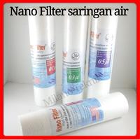 Gambar Cartridge Filter Sedimen 10" merk Nano Filter saringan air terlaris dari Milano Teknik Kab. Tangerang 1 Tokopedia