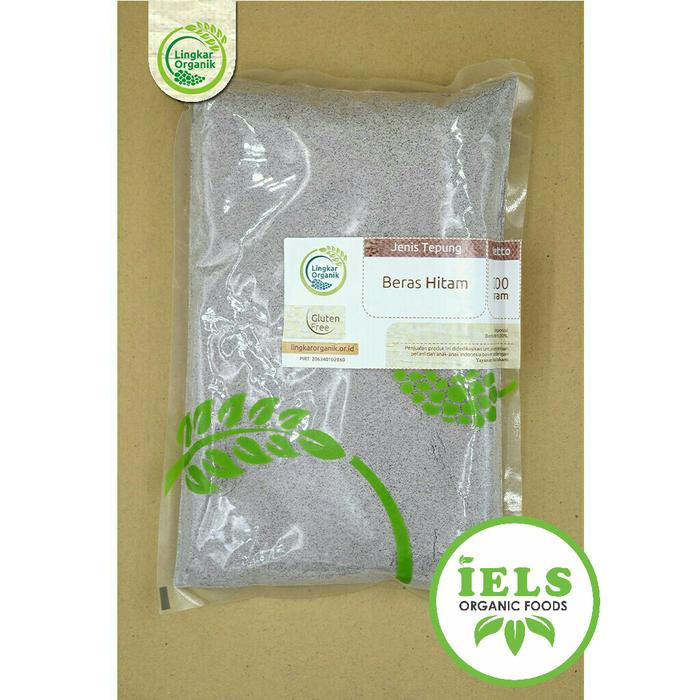 Gambar TEPUNG BERAS HITAM ORGANIK kemasan 500gr dari IELS ORGANIC Kab. Sleman Tokopedia