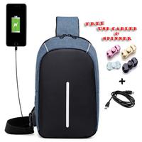 Gambar Tas Slempang GLOW XD 03 USB Charger Waterproof FREE SPINNER Selempang dari Brewok Grosir Jakarta Pusat 2 Tokopedia