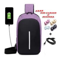 Gambar Tas Slempang GLOW XD 03 USB Charger Waterproof FREE SPINNER Selempang dari Brewok Grosir Jakarta Pusat 4 Tokopedia