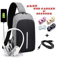 Gambar Tas Slempang GLOW XD 03 USB Charger Waterproof FREE SPINNER Selempang dari Brewok Grosir Jakarta Pusat 1 Tokopedia