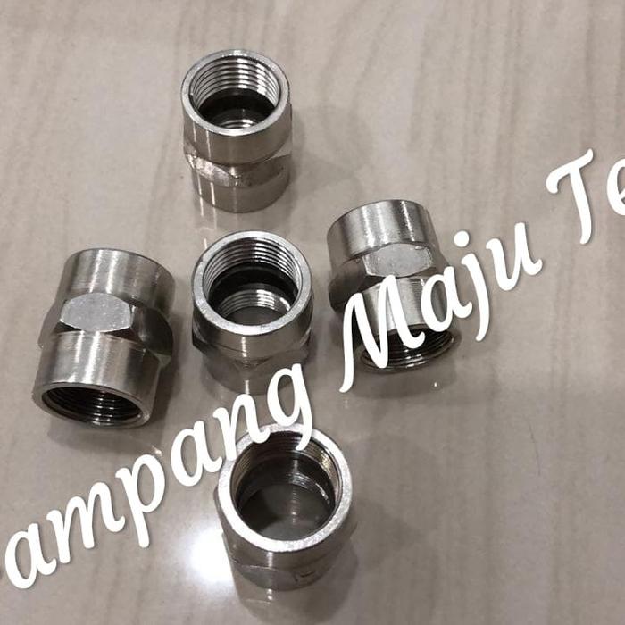 Gambar socket sus304 1/2 inchi /soket stenlis dari vrt victory teknik Kota Medan Tokopedia