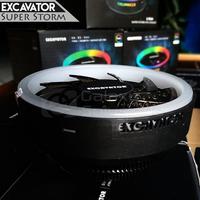 Gambar Excavator Super Storm RGB 1800rpm Hydro Bearing CPU Cooler dari Osemprul Kota Malang 3 Tokopedia