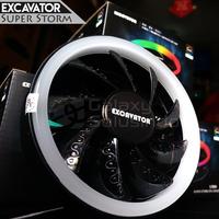 Gambar Excavator Super Storm RGB 1800rpm Hydro Bearing CPU Cooler dari Osemprul Kota Malang 2 Tokopedia