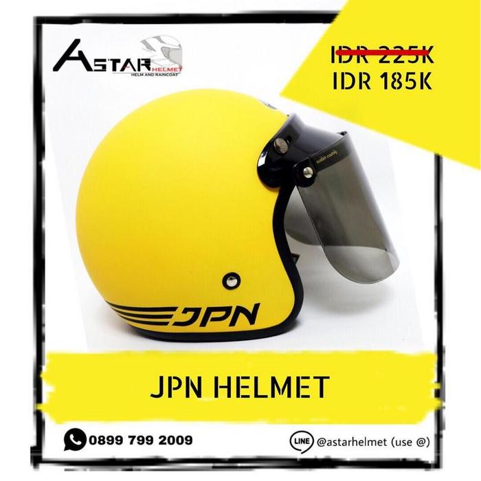 Gambar Helm Bogo Jpn Kuning Golkar   Kaca Datar / Cembung dari HelmPro Kota Bandung Tokopedia