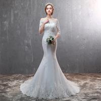 Gambar Gaun Pengantin 1902012 Putih Sabrina Mermaid Ekor Wedding Gown dari ChristianTungOfficial Kota Medan 1 Tokopedia