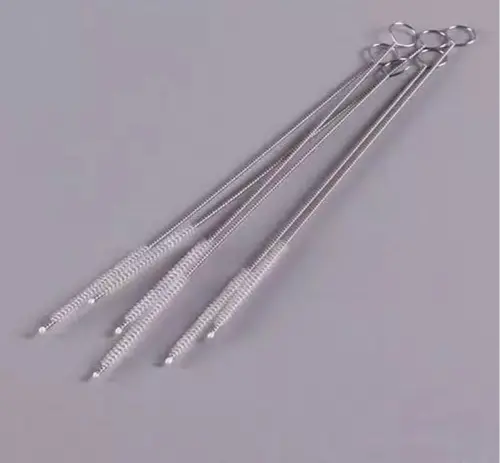 Sikat Sedotan Stainless Steel Brush Straw Reusable Cleaner 14 cm