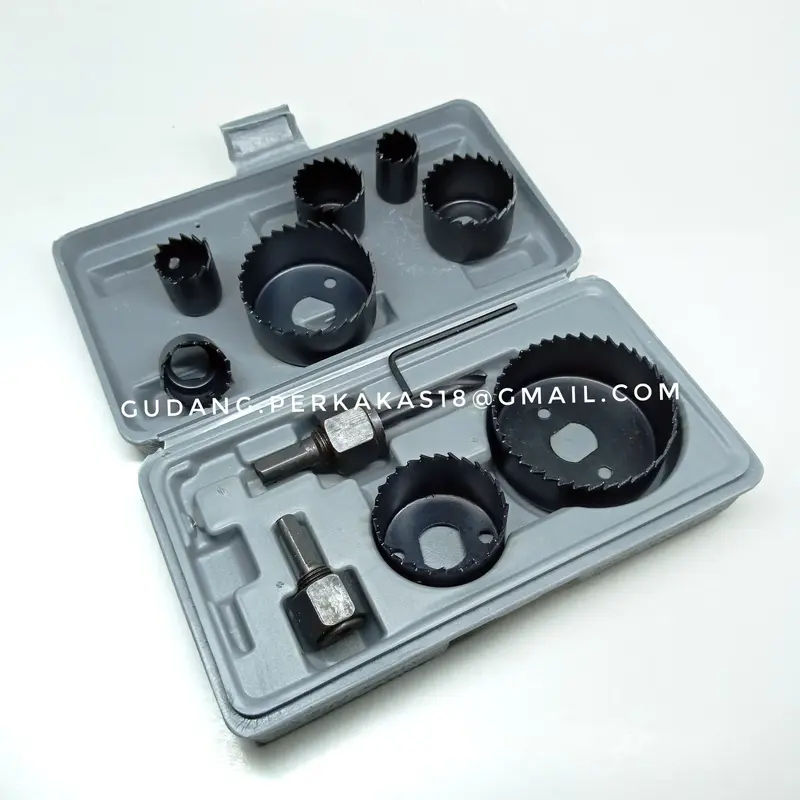 GRAJI LUBANG SET HOLESAW SET 11PCS HOLE SAW KAYU SET 0