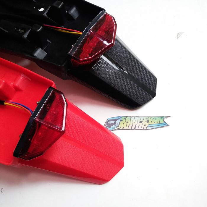 Gambar Slebor Spakbor Belakang Plus Lampu Stop Honda CRF 150 Merah Dan Hitam dari Sampeyan Motor Online Kab. Nganjuk Tokopedia