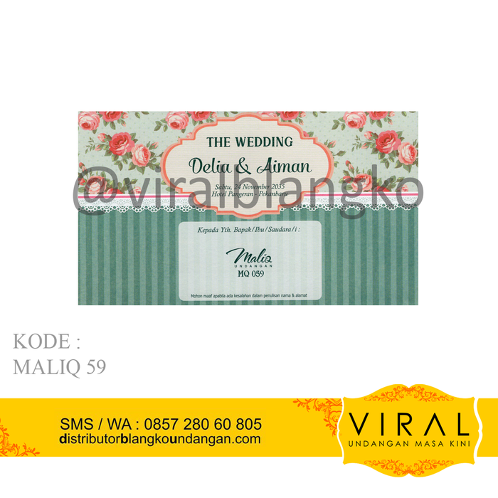 Gambar Blangko Undangan Maliq 59 Harga Murah dari Undangan Masa Kini Kota Semarang Tokopedia