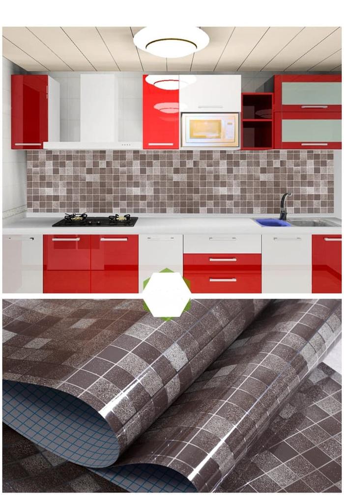 Gambar STICKER DAPUR/STIKER DAPUR/KITCHEN SHEET COKLAT dari gallerywallpaper Kota Administrasi Jakarta Pusat Tokopedia
