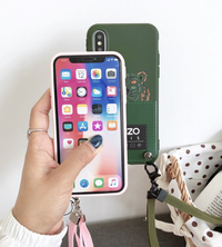 Gambar Soft Case Plus Tali untuk iPhone 6/6s/6s+ 7/7+ 8/8+ / x /xs /xsmax/ XR - Hijau dari Aureliecious Jakarta Pusat 4 Tokopedia