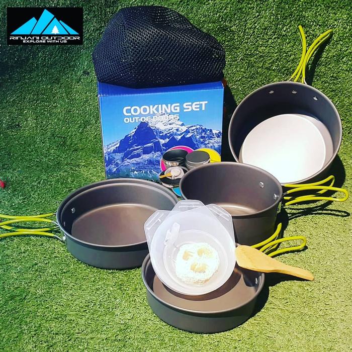 Gambar COOKING SET CAMPING DS-301 ALAT MASAK CAMPING KELUARGA NESTING GUNUNG dari RINJANI OUTDOORS Kab. Indramayu Tokopedia