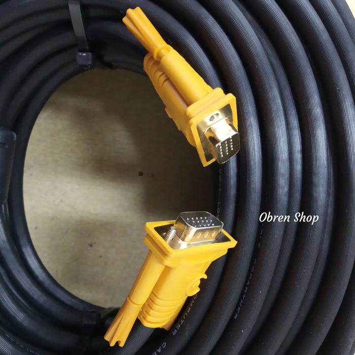 Gambar Netline Kabel VGA 10 Meter Male to Male Kabel VGA 10M Netline dari OBREN SHOP Kota Administrasi Jakarta Pusat Tokopedia