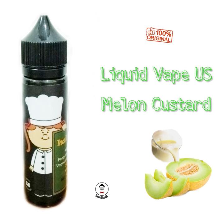 Gambar Liquid Vape US Melon Custard 60ml 0MG - 3MG Vapor murah dari SannisStore Kota Tangerang Selatan Tokopedia