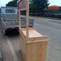 Gambar gerobak / booth portable /gerobak dorong/ booth kayu jati belanda dari Nurhomsah barokah Kota Administrasi Jakarta Barat 3 Tokopedia