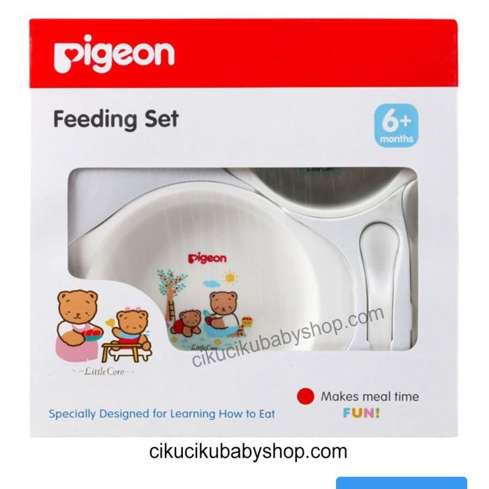 Gambar PIGEON FEEDING SET MINI / set alat makan bayi dari Ciku Baby Shop Kota Bandung Tokopedia