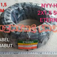 Gambar KABEL SERABUT NYY-HY 2X1.5 50M ETERNA dari YIZHENG SHOP Kab. Sidoarjo 1 Tokopedia