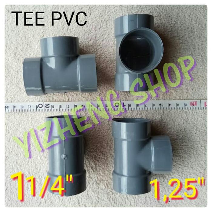 Gambar TEE PVC 11/4" ( 1,25 inch ) dari YIZHENG SHOP Kab. Sidoarjo Tokopedia