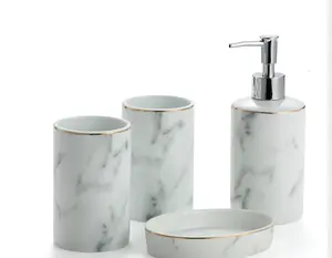 Marble Bathroom set 4 pcs