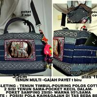 Gambar Tas Selempang Tenun Gajah Payet Thailand 1 & 2 (termasuk gantungan) dari Galeri Cifa by. Paulina Kab. Bekasi 1 Tokopedia