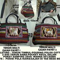 Gambar Tas Selempang Tenun Gajah Payet Thailand 1 & 2 (termasuk gantungan) dari Galeri Cifa by. Paulina Kab. Bekasi 2 Tokopedia