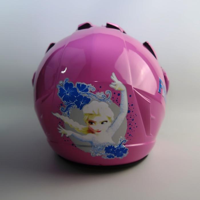 Gambar Helm Anak Pet SNI Murah Frozen Pink dari BANDARHELM Kota Bandung Tokopedia