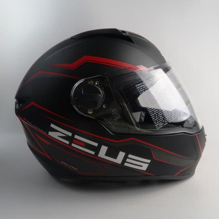 Gambar Helm Full Face Zeus 811 AL 12 Techno Red Bk Matt dari BANDARHELM Kota Bandung Tokopedia