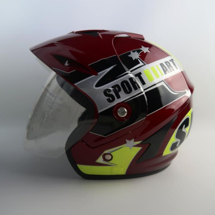 Gambar Helm 05 Ukuran Besar L - 2XL Sport 06 Maroon dari BANDARHELM Kota Bandung Tokopedia