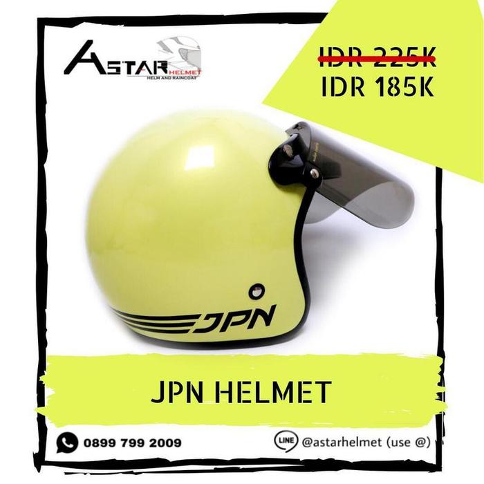 Gambar Helm Bogo Jpn Lemon   Kaca Datar / Cembung dari BANDARHELM Kota Bandung Tokopedia