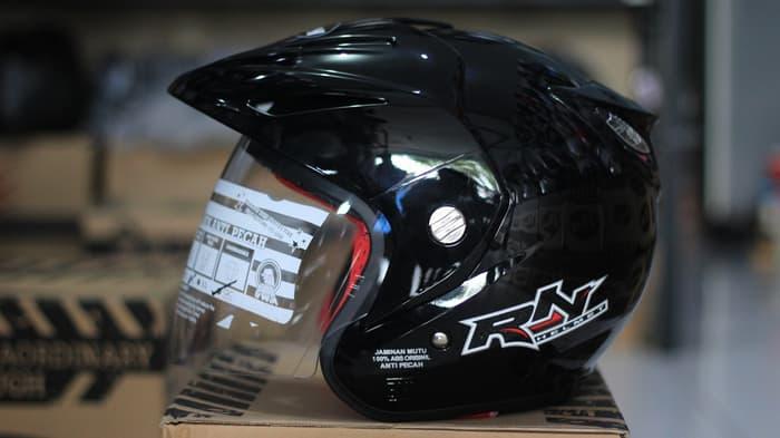Gambar Helm RN Dakota Hitam Glossy mirip Ink Centro dari BANDARHELM Kota Bandung Tokopedia