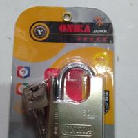 Gambar gembok merek onika prodak bagus mutu lumayan japan. 60 mili p dari tl elektro Kab. Bogor 2 Tokopedia