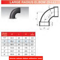 Gambar BOCH RUCIKA 4" inch D-LL PVC / Large Radius Elbow Long Boh Knie Knee dari Crystal Supplier Kota Semarang 3 Tokopedia
