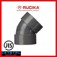 Gambar KNIE 45° POLOS RUCIKA 6" inch D-45L PVC / ELBOW Knee 45 derajat dari Crystal Supplier Kota Semarang 2 Tokopedia