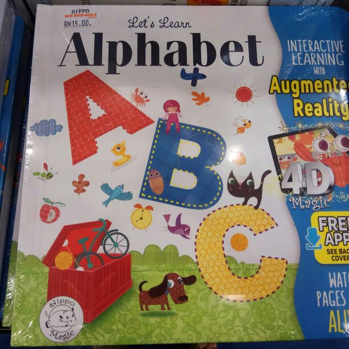 Gambar Alphabet ABC Hippo Book Augmented Reality Magic Board Book (AR Book) dari Flori Kitchen Shop Kota Administrasi Jakarta Utara Tokopedia