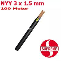 Gambar Kabel NYY 3 x 1.5 mm Supreme Hitam NYY 3x1.5 mm2 Ecer per meter Kawat Tunggal Tembaga dari Jagoan Listrik Kota Surabaya 2 Tokopedia