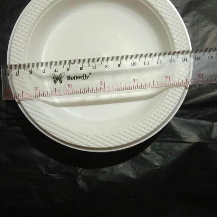 Gambar Piring plastik / piring makan plastik putih susu P6 dari semangat jaya plastik Kota Administrasi Jakarta Barat Tokopedia