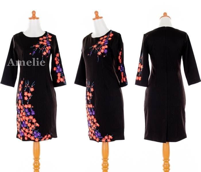 Gambar Party Mini Dress Gaun Pesta Wanita Korea Import AB932619 Hitam Black dari JAYA MAKMUR9 SHOP_Archived Kota Surabaya Tokopedia