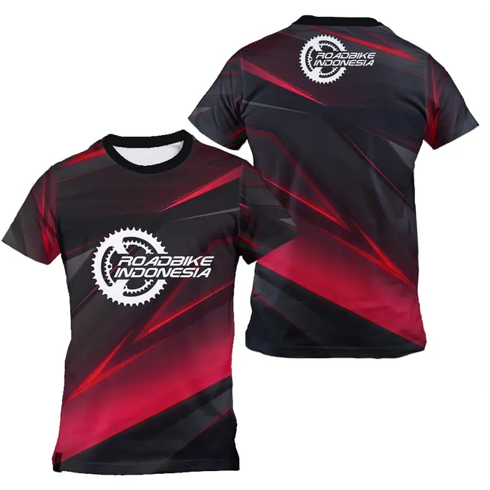 Gambar Jersey Sepeda Road Bike Indonesia Kaos Drifit Sport Dry Fit Full Print dari KAOS BOS JERSEY Kota Semarang 4 Tokopedia