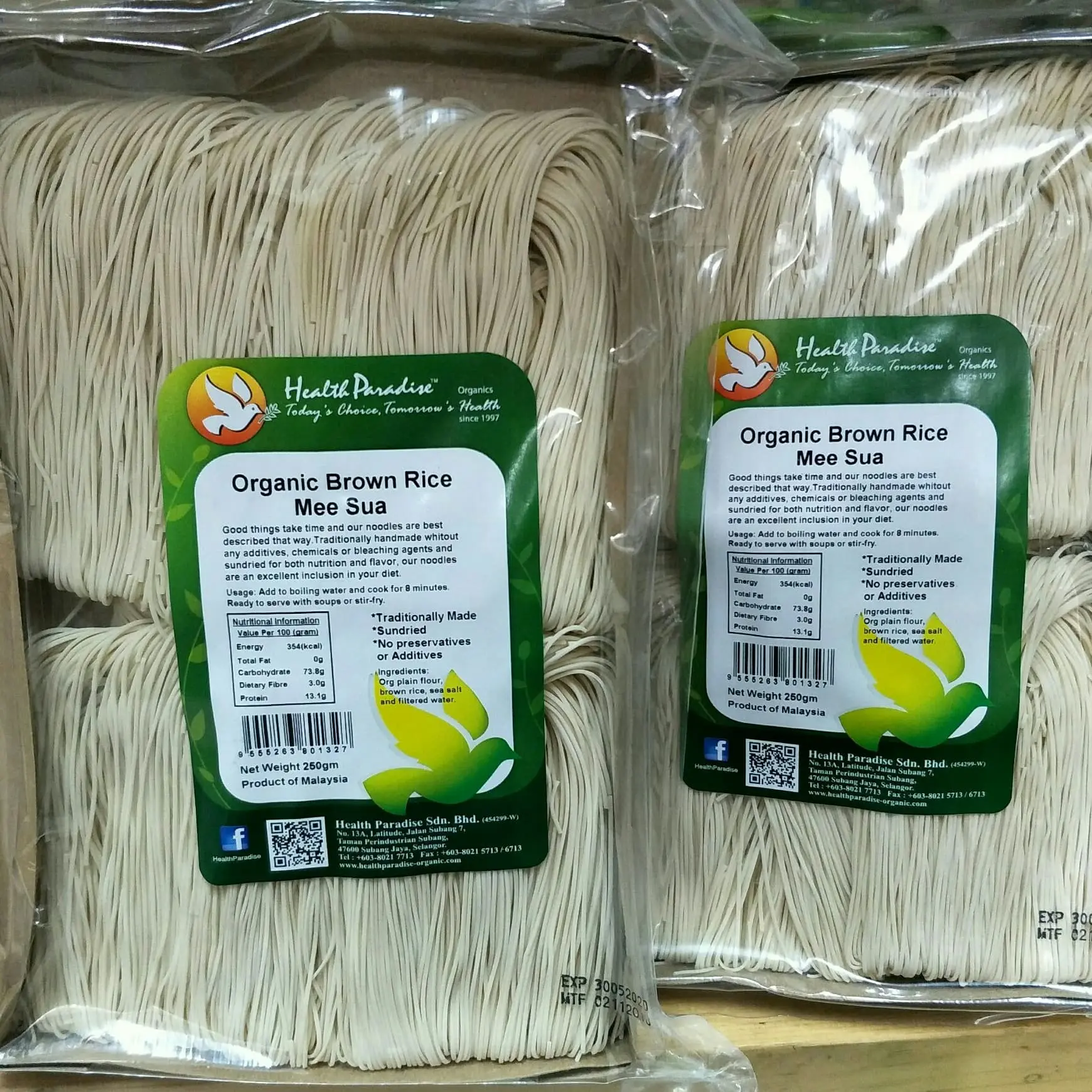 Organic Brown Rice Mee Sua 250g